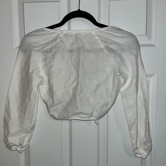 Aritzia Wilfred Linen Tie Blouse - Picture 2 of 2